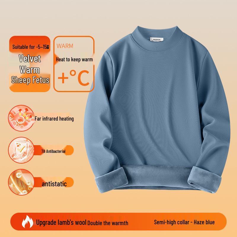 Men's Plush Double-Sided Long-Sleeve Thermal Base Layer Top