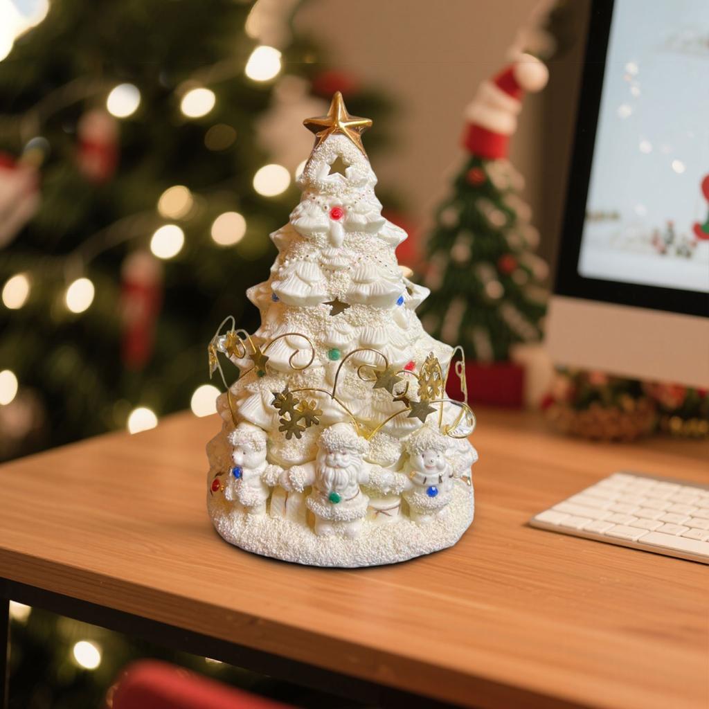 Ivory Luminous Christmas Tree Christmas Decorations Desktop Ornaments Christmas Creative Gifts