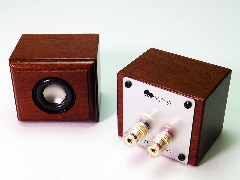 Takai Crafts High Craft Rose Mahogany Material Audio Speaker terminal specifications Ultra-compact HC-TX051 Pair High-grade