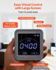Carbon Dioxide Monitor, CO2 Controller with Temperature and Humidity Display, 4.57m NDIR Sensor Cable CO2 Sensor, Carbon Dioxide Detector for Bedside,