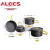 ALOCS Outdoor Camping Picnic Cookware Set