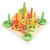 Funny Wooden Blocks Laps Game Crcle Throwing Development Intellectual Early Education Puzzle Family Party Toys