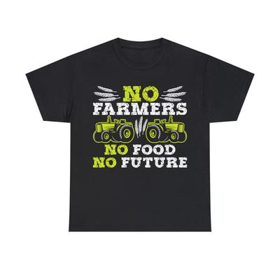 No Farmers Food Future T Shirt Crops Farming Agriculture