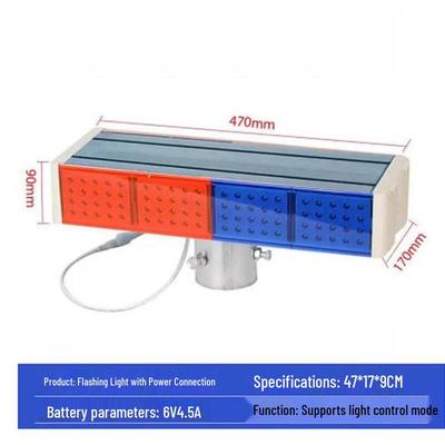 Solar & Plug-in Traffic Signal LED Flashing Light