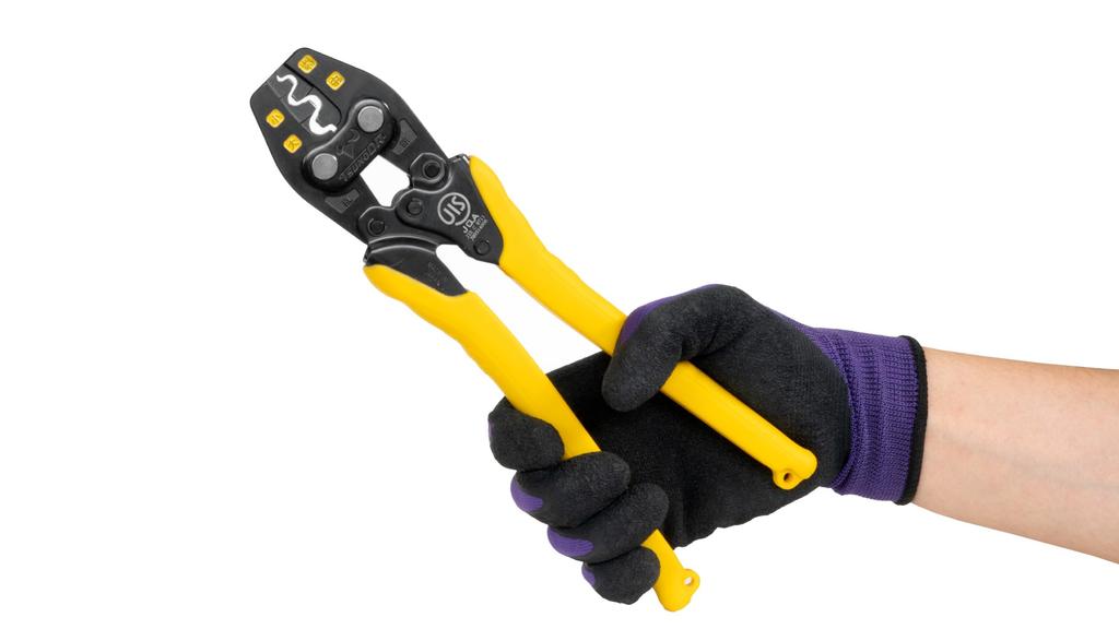 Tsunoda Crimpzange für Ringkabelschuhe [Unverzichtbares Werkzeug für die Prüfung elektrischer Fertigkeiten] TP-R JIS-Norm Hergestellt in Japan (Tsubame-Sanjo)