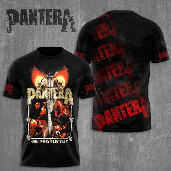 Populaire Groupe de Heavy Metal Rock Pantera Impression 3D Hommes Femmes T-shirt Col Rond Manches Courtes Hip Hop Haut Streetwear Décontracté T-shirts Adultes