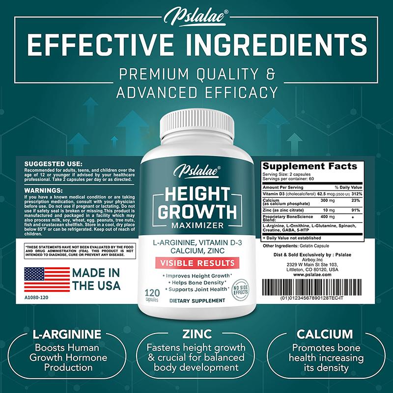 Pslalae - L-Arginine & Vitamin Mineral Capsules - Bone and Joint Health