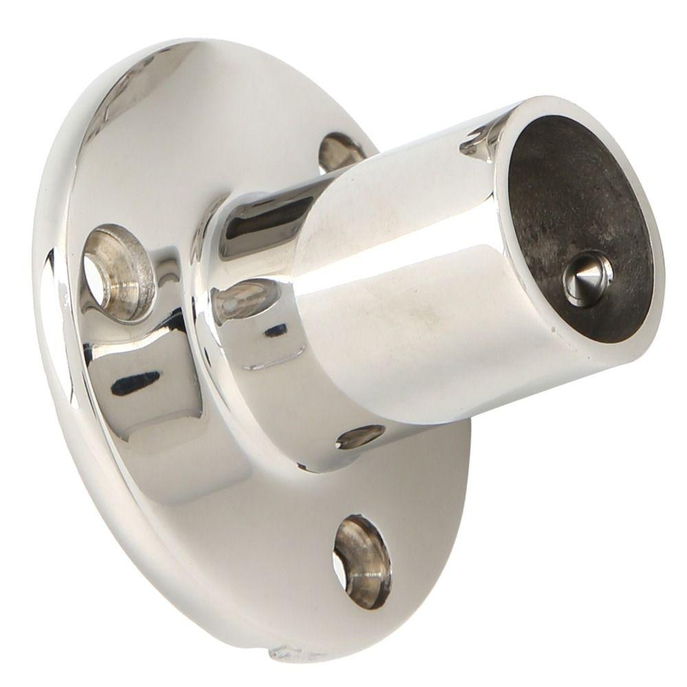 22MM Stainless Steel Round Base 7/8'' Tube Marine Hand Rail Base Boat Handrail Fittings  Yachts