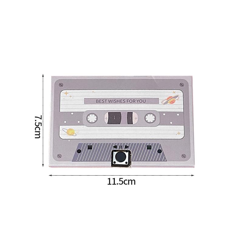 Retro Sound Keychain Mini Tape Recorder Music Box Keychain for Bags Keychain on The Phone Sound Recorder Party Favors