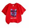 Kids Boys Girls 100% Cotton Crew Neck Short Sleeve T-Shirt, Cool Game Mask Character Skateboard Print Casual Tees, Let's Play The Game Pattern Soft Su