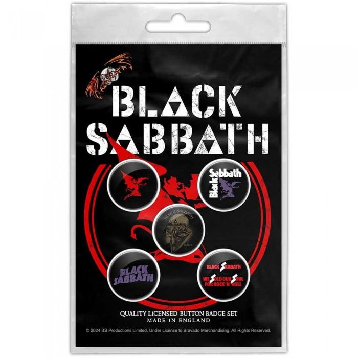 Black Sabbath Red Devil Badge Set (Pack of 5)