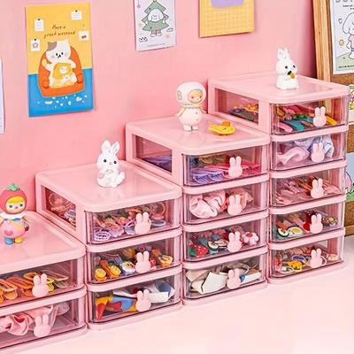 Countertop Storage Box, Makeup Storage Container, Desktop Drawer Type Storage Box, Hair Accessories Sundries Storage Rack