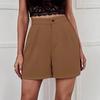 Women High Waist Wide Leg Casual Shorts Summer