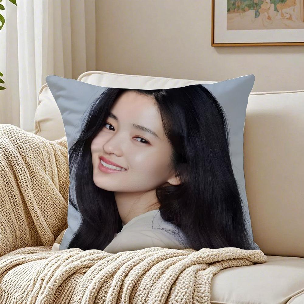 Kim Tae ri Cushion Cover Linen Minimalist Soft for Sofa Bed Home Room Decor 30x30cm