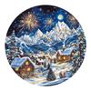 Wooden Puzzle Christmas Snow Scene Small Animal Shape Puzzle Flat Wooden Puzzle