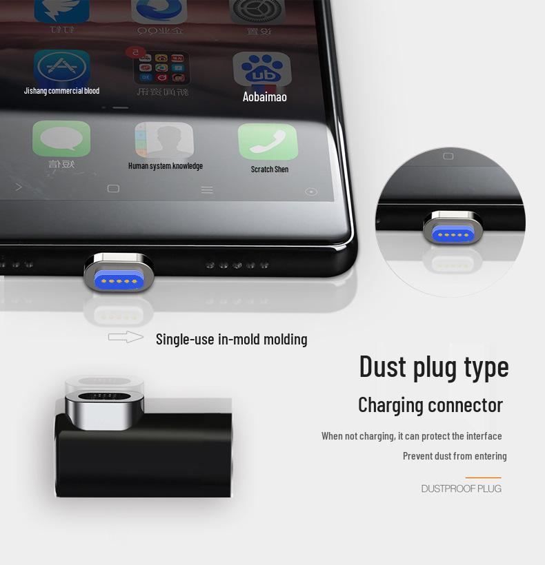 Adattatore Magnetico PD Tipo-C per MacBook e Laptop