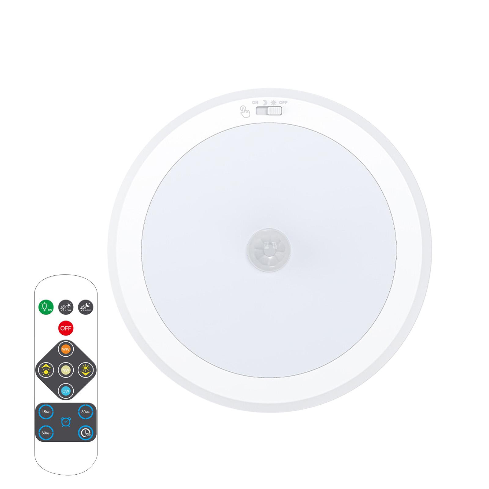 

Magnetic Wireless Pendant Lamp, Battery-powered, Suitable For Stairs, Terraces, Corridors, With Remote Control Function one size білий