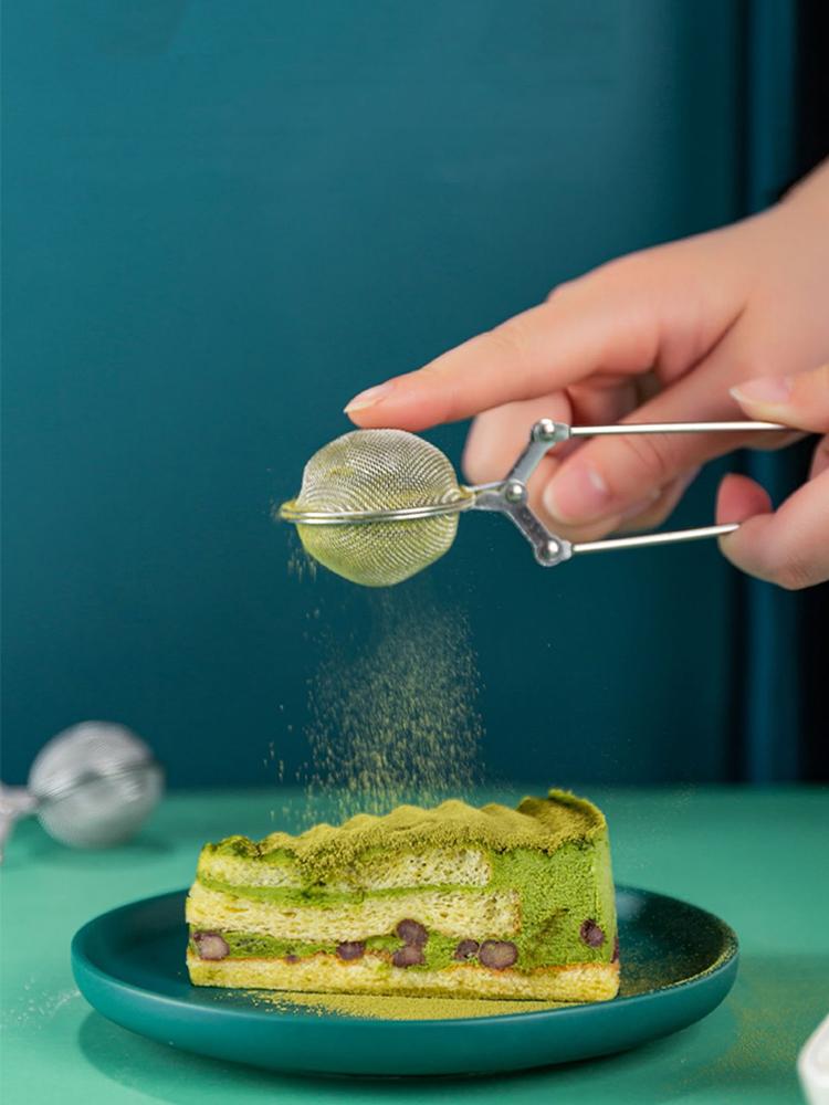 

1PC handheld powder spreader, flour sieve, tea ball серебряный