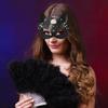 Contemporary PU Leather Masquerades Face Mask Catwomen Style Comfortable Cosplay Accessory For Costume Event