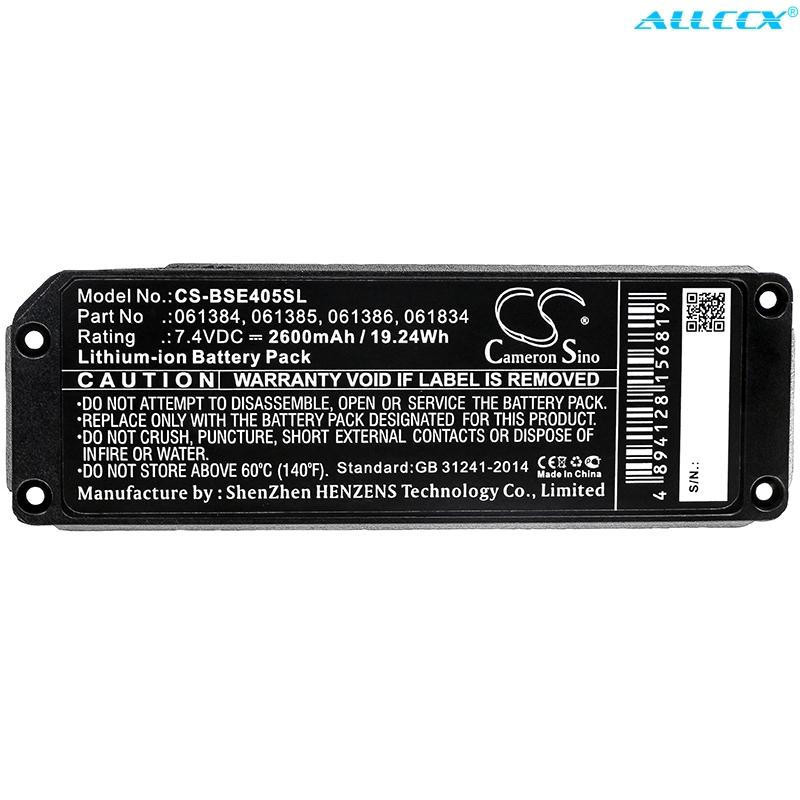 

Аккумулятор динамика Cameron Sino, 2600 мАч для BOSE Soundlink Mini, SoundLink Mini one, 413295