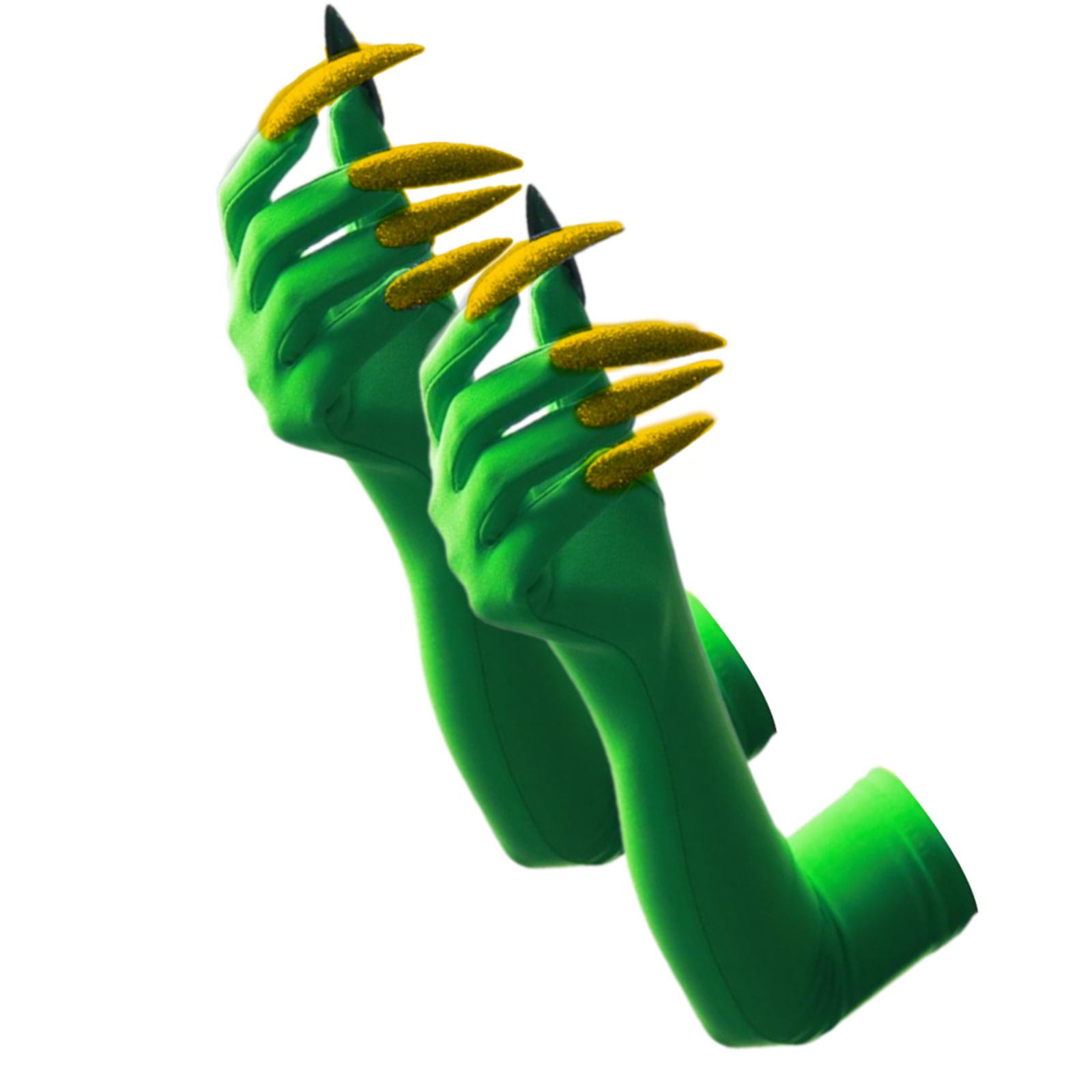 

Панк Рукавички з Довгими Нігтями Темна Серія Косплей Рукавички Еластичні та Дихаючі Для Хелловін Вечірок Костюмні Аксесуари 34