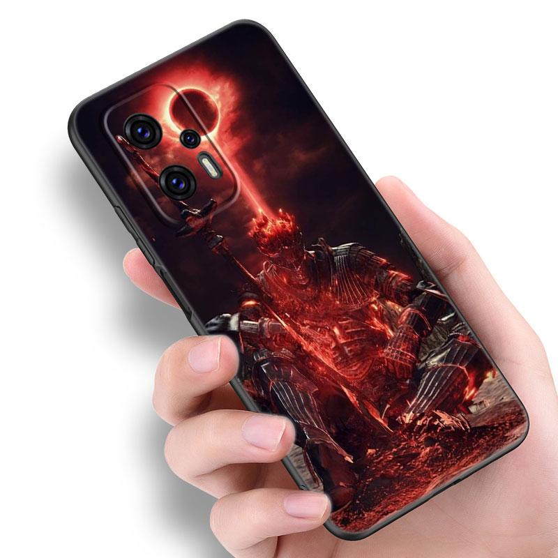 Game Dark Souls Black Silicone Phone Case For Xiaomi POCO X3 X4 NFC F3 F4 GT F5 M3 M4 M6 X5 X6 Pro 5G C55 C65 M5
