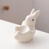 Cute Rabbit Shaped Eggs Cup Holder Display Stand Hard Boiled Eggs Holder Tray