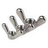 6pcs Steel Anti Corrosion Wing Nuts Outdoor Construction Nuts Heavy Duty Fasteners for Machinery Fixing & Craft Making