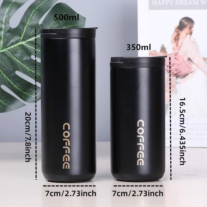 350ml/500ml Dvojitý nerezový hrnek 304 na kávu Nepropustný termohrnek cestovní termohrnek Termohrnek Láhev na vodu na dárky