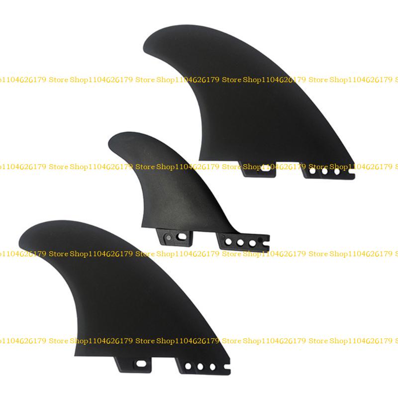 A1A2 3Pcs Surfs Fin Set Replacement High Performances Surfboards Thruster Fin PVC Reinforced Surfs Fin Easy Installation