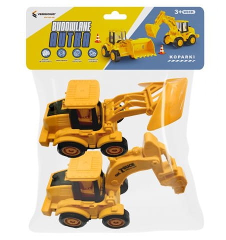 Toy Excavator Bulldozer Toy Set Of 2
