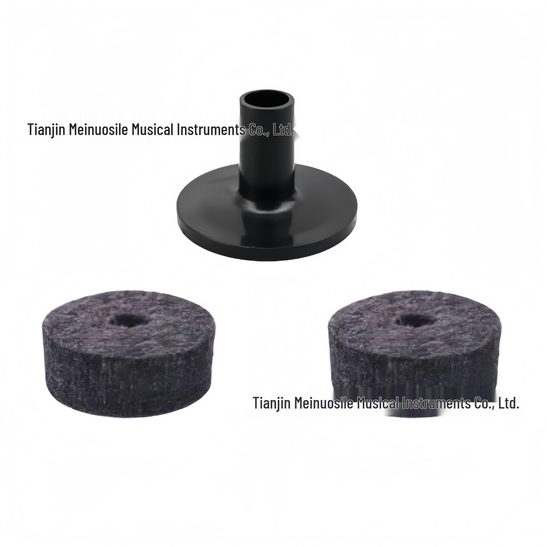 Rack-Mounted Drum Cymbal Holder with Plastic Felt Set
