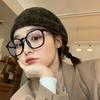 Large Square Frame Anti-Blue Light Glasses Fashion Retro Men Women Computer Gaming Eye Protection Classic Plain Glass Spectacles