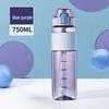 Vanow Tritan Auslaufsichere Sport-Wasserflasche mit Strohhalm