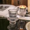 Elegant Glass Candlestick Holder for Table Decoration