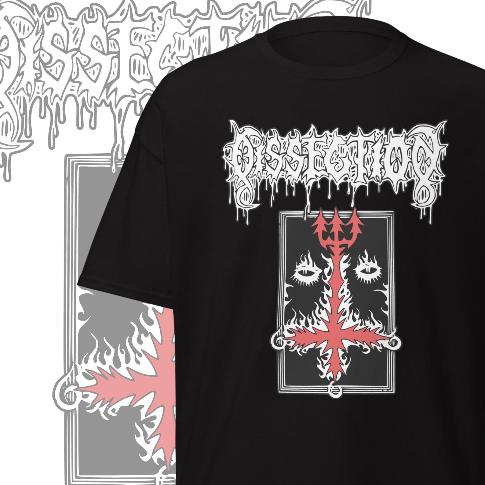 Dissection Band T-Shirt: Black Metal Goth Clothing XL