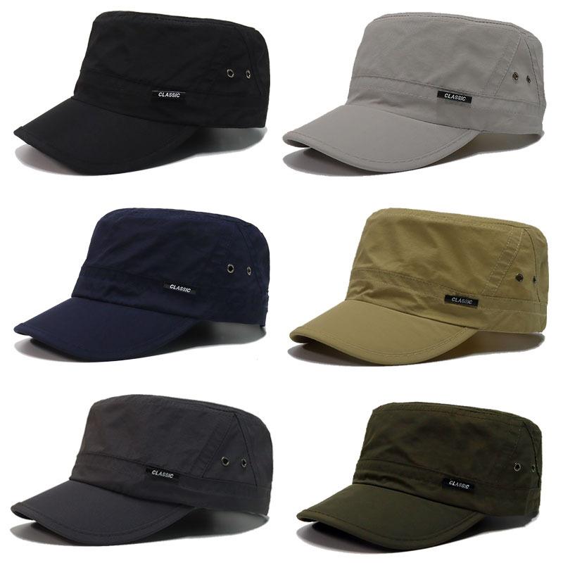 Hat Men'S Flat Military Hat Is Simple And Multi Use All Purpose, Middle-Aged Hat Spring And Autumn Duck Tongue Casual Trendy Fashionable New Style