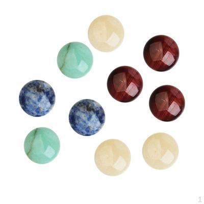 10 Stück runde Schmuckherstellung, Edelstein-Cabochon, 8 mm, DIY-Charms, handgefertigte Perlen, glatte Oberfläche