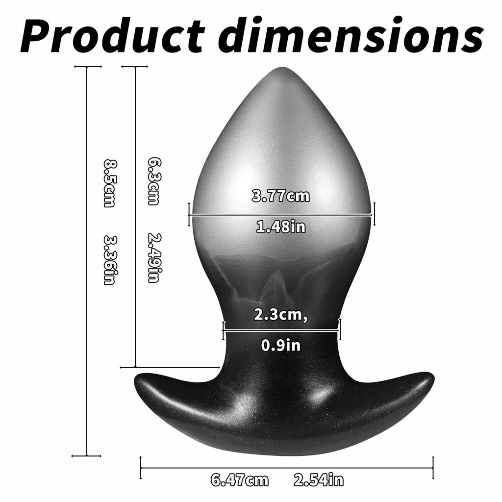 Butt Plug Silicone Anal Dilator Wearable Soft Liquid Silicone Adult Toy for Men Women
