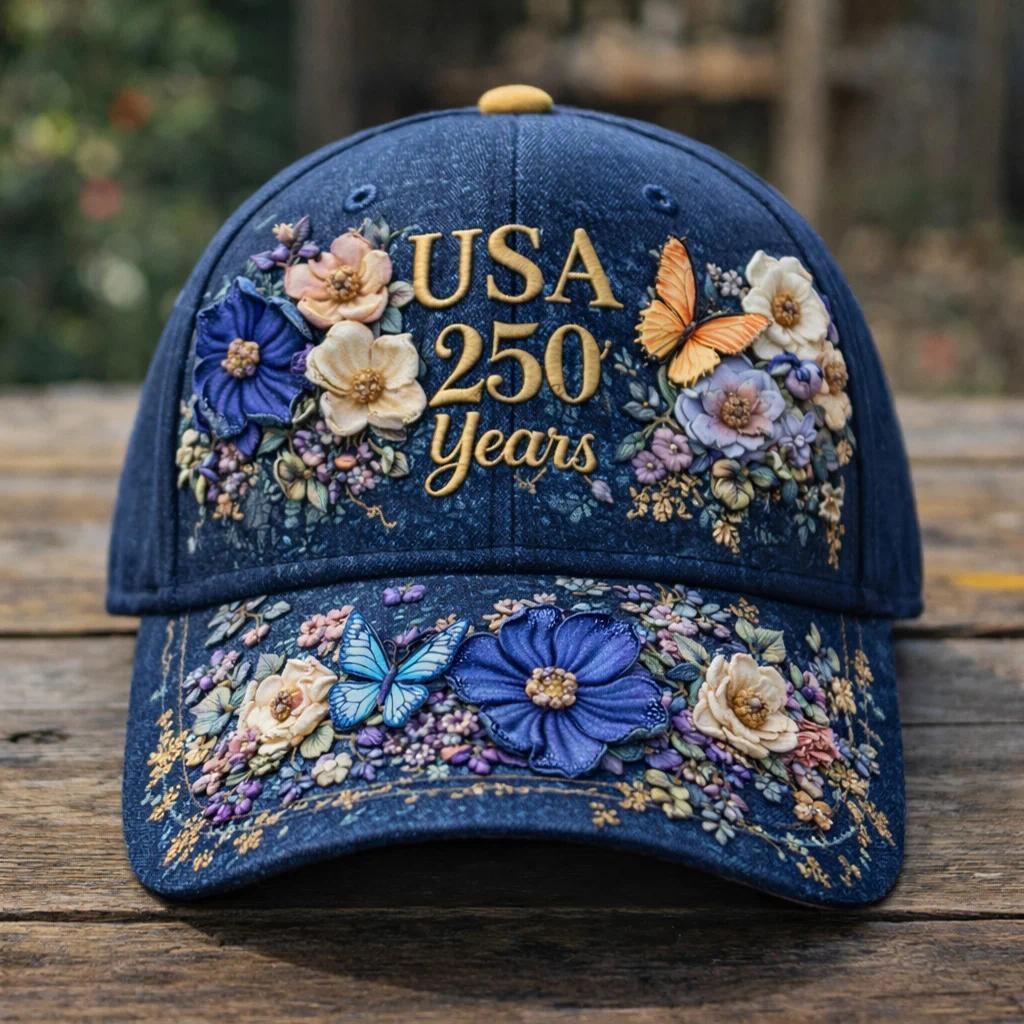 Summer sunscreen baseball cap butterfly D three-dimensional printing shows a small face temperament outdoor sun hat versatile