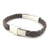 Les Trésors De Lily [M9433] - Bracelet acier 'Identité' marron
