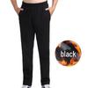 Men's Thickened Warm Straight-Leg Casual Trousers for Autumn and Winter