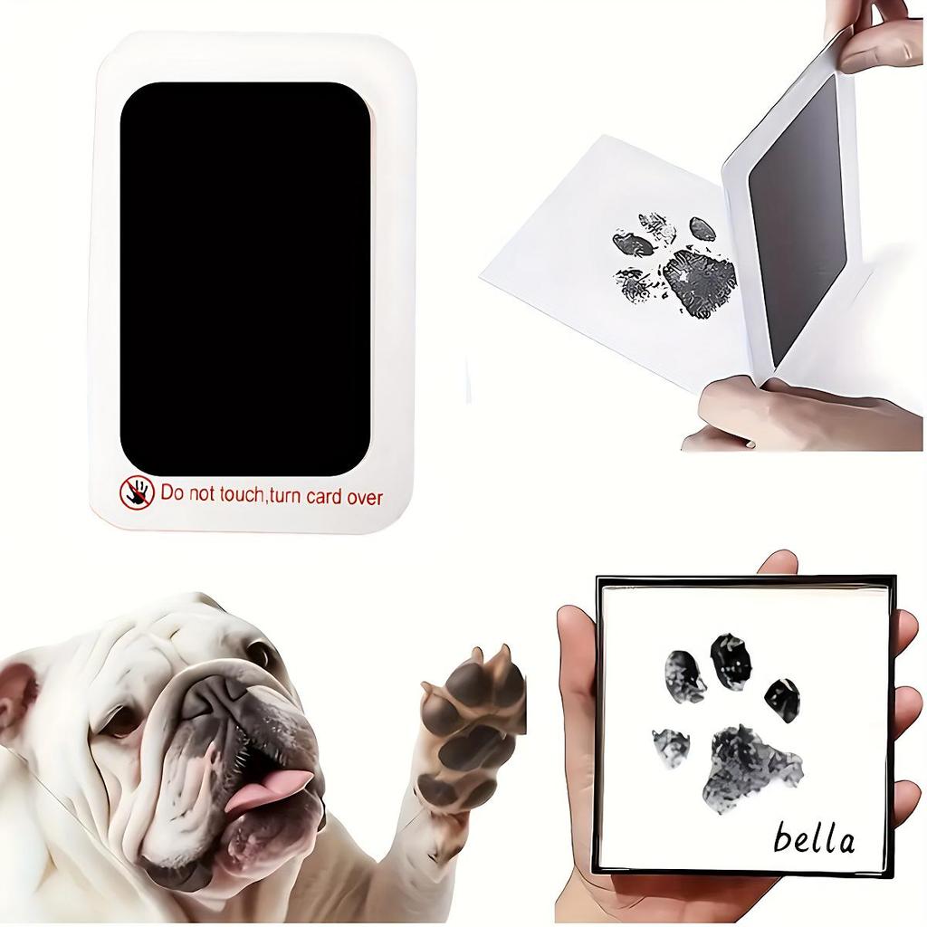 Pet Paw Print Kit – Non-Toxic Ink for Dog, Cat & Baby Handprint, Memory Frame Keepsake Gift