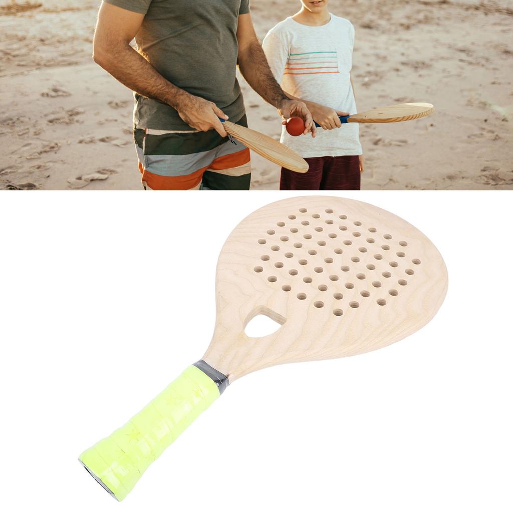 Beach Tennis Paddle Lightweight Wooden Beach Tennis Racket Better Control Anti Slip