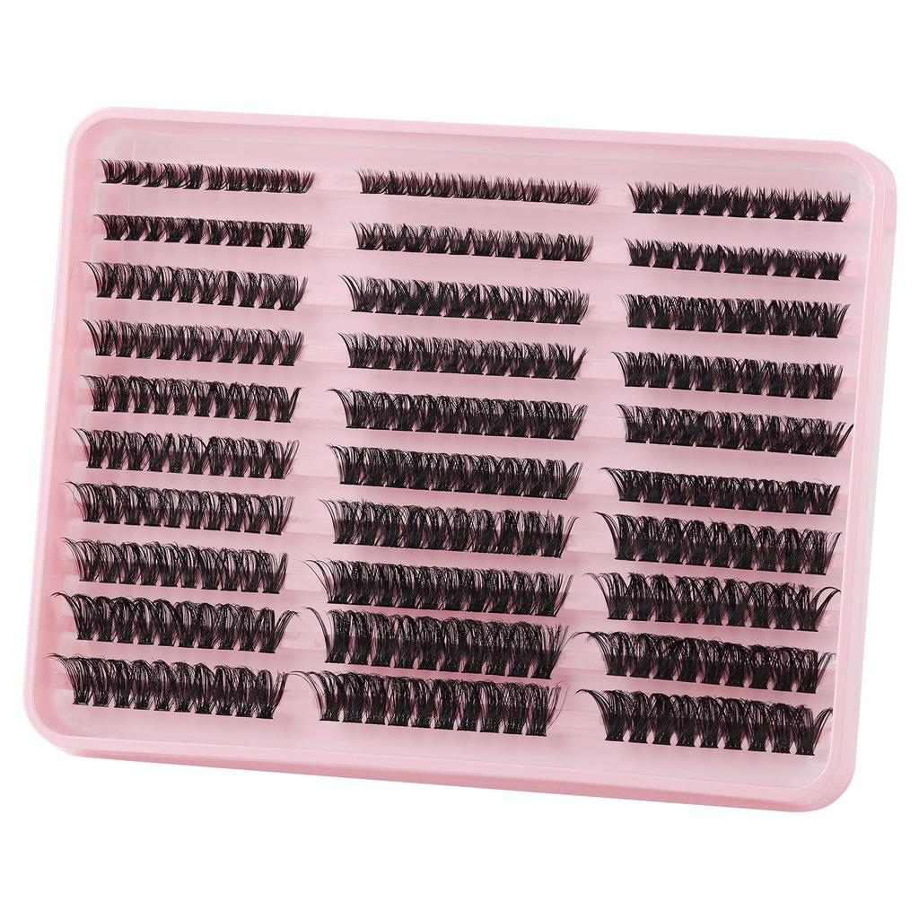 300 Clusters Of Thick Single-Cluster D-Song False Eyelashes Set 8-16Mm Curled Diy Segmented Eyelashes