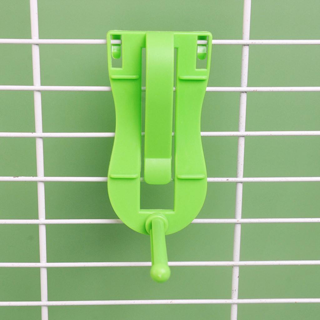 Bird Veggie Clip Holder Easy Install Chew Toy Parrot Cage Accessories Carrot Leafy Greens Feeder Durable Plastic Bird Supplies