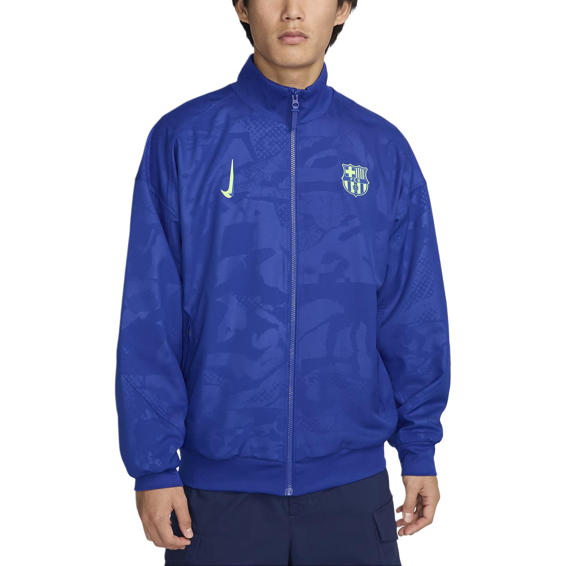 Nike Fc Barcelona Strike Third Men s Nike Dri FIT Soccer Anthem Jacket FQ2597-417 XXL