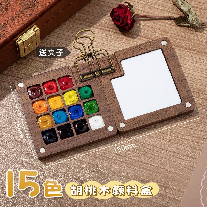 Watercolor Paint Palette Case Multi-compartment Acrylic Tray Travel Watercolor Tray Palette for Traveling Outdoor Home Offices