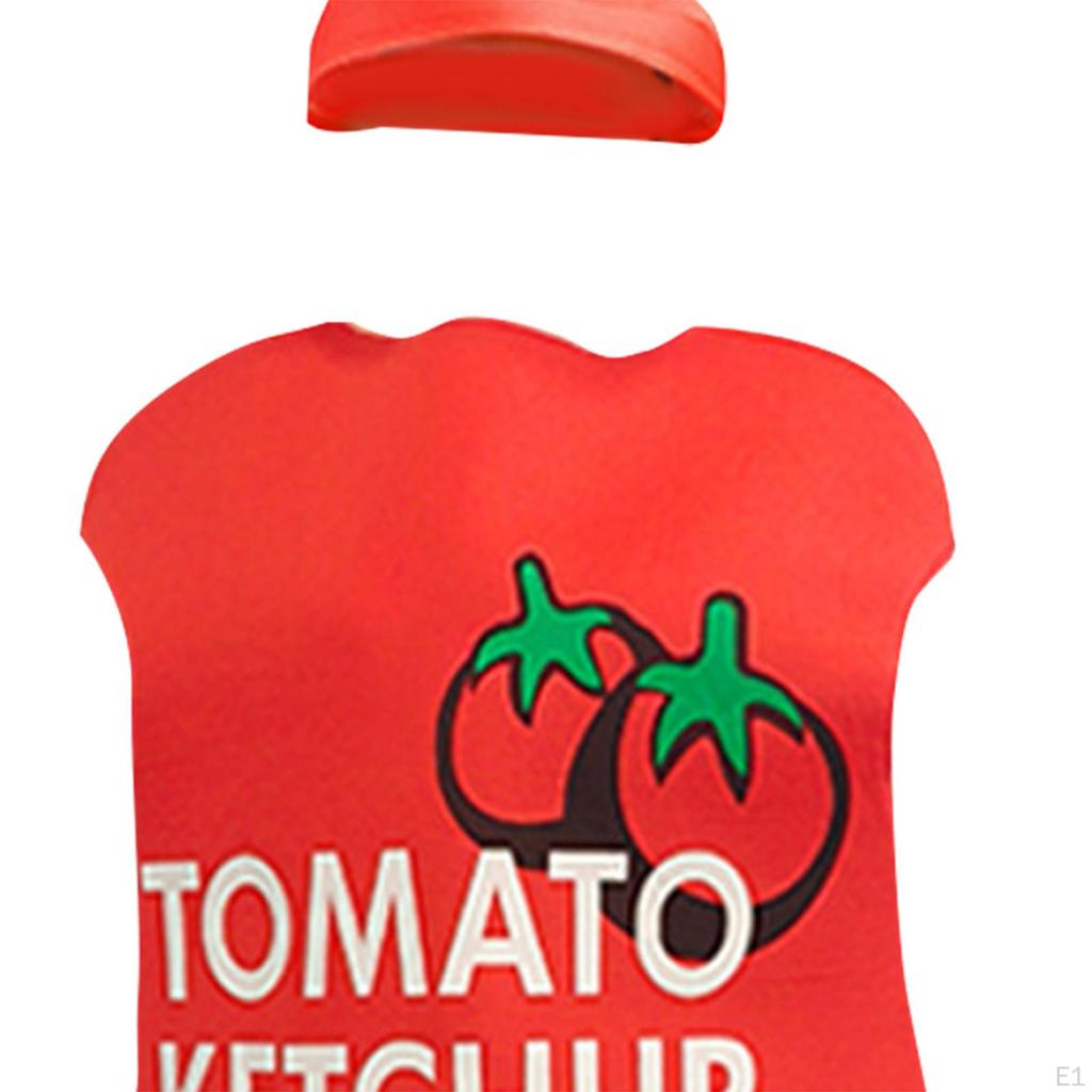 Ketchup Bottle Costume Outfit Halloween for Masquerade Party Fancy Dress