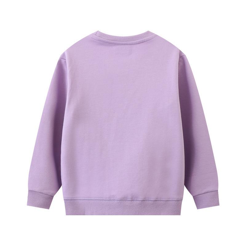 New Arrival: Girls' Cute & Fashionable Long-Sleeve Sweatshirt - Autumn Collection with Round Neck